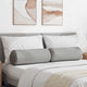 VidaXL traversins 2 pièces gris nuage ø 25 x 70 cm tissu