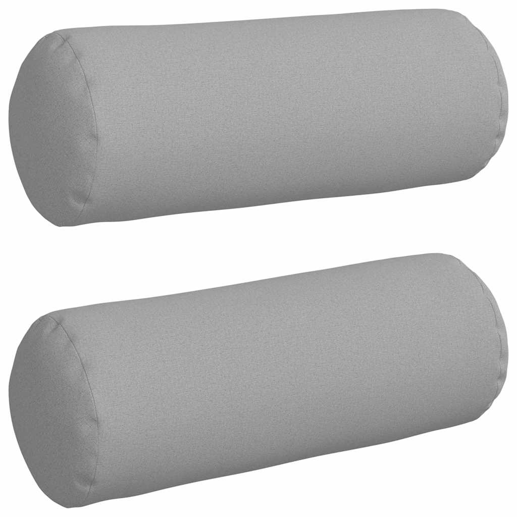 VidaXL traversins 2 pièces gris nuage ø 25 x 70 cm tissu