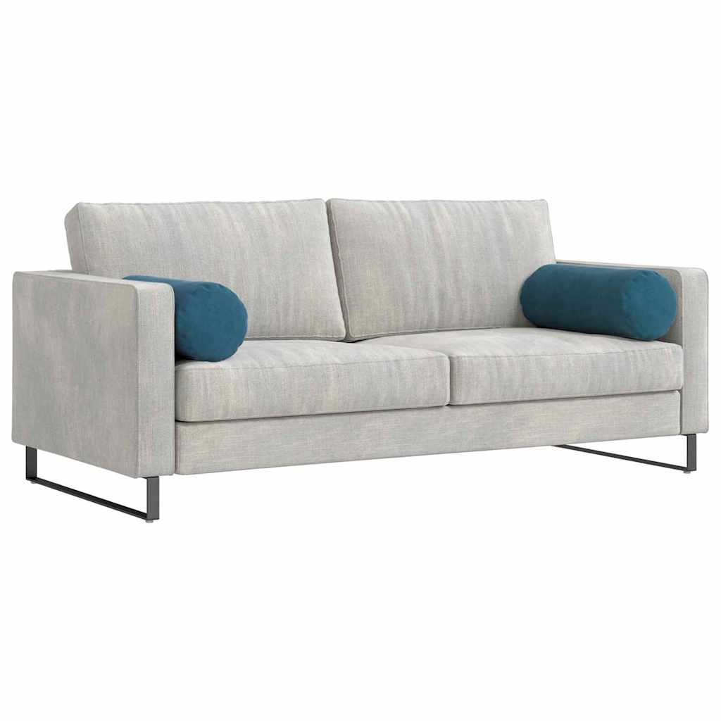 Vidaxx traversins 2 pièces bleu ø 25 x 70 cm tissu corde