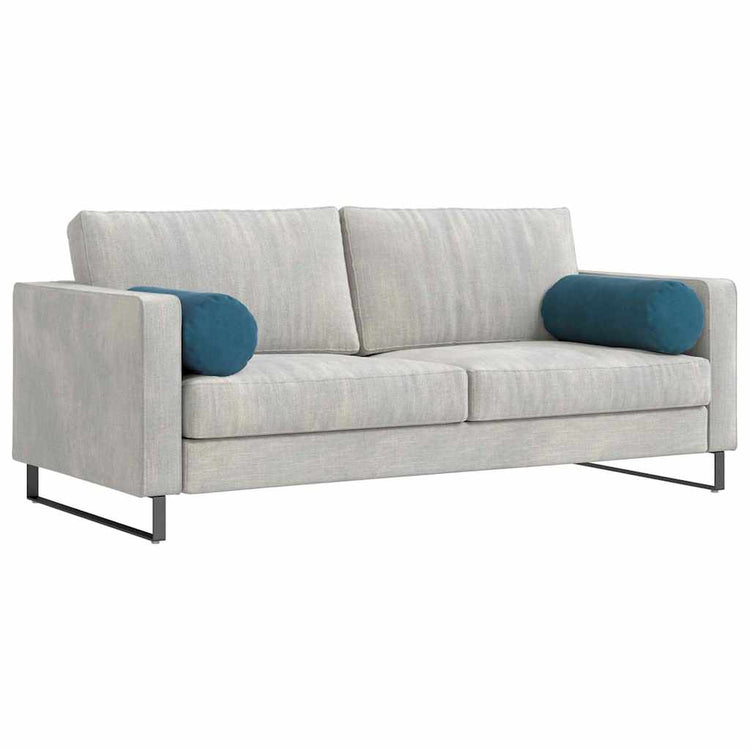 Vidaxx traversins 2 pièces bleu ø 25 x 70 cm tissu corde
