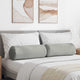 VidaXL traversins 2 pièces gris clair ø 25 x 70 cm tissu microfibre