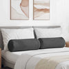 VidaXL traversins 2 pièces tissu corde gris foncé ø 25 x 70 cm