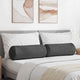 VidaXL traversins 2 pièces tissu corde gris foncé ø 25 x 70 cm