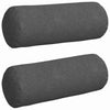 VidaXL traversins 2 pièces tissu corde gris foncé ø 25 x 70 cm