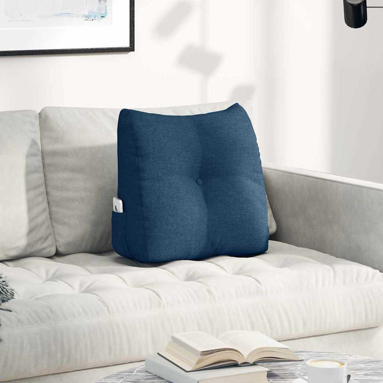 Vidaxx coussin de dossier bleu 45 x 24 x 50 cm tissu