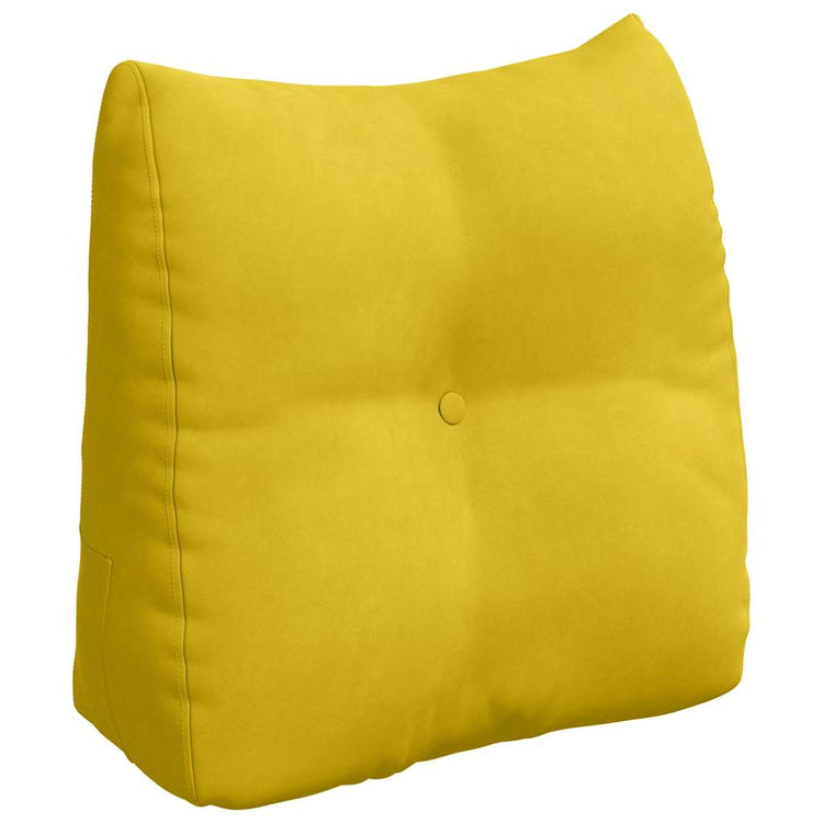 Vidaxx coussin de dossier jaune 45 x 24 x 50 cm velours