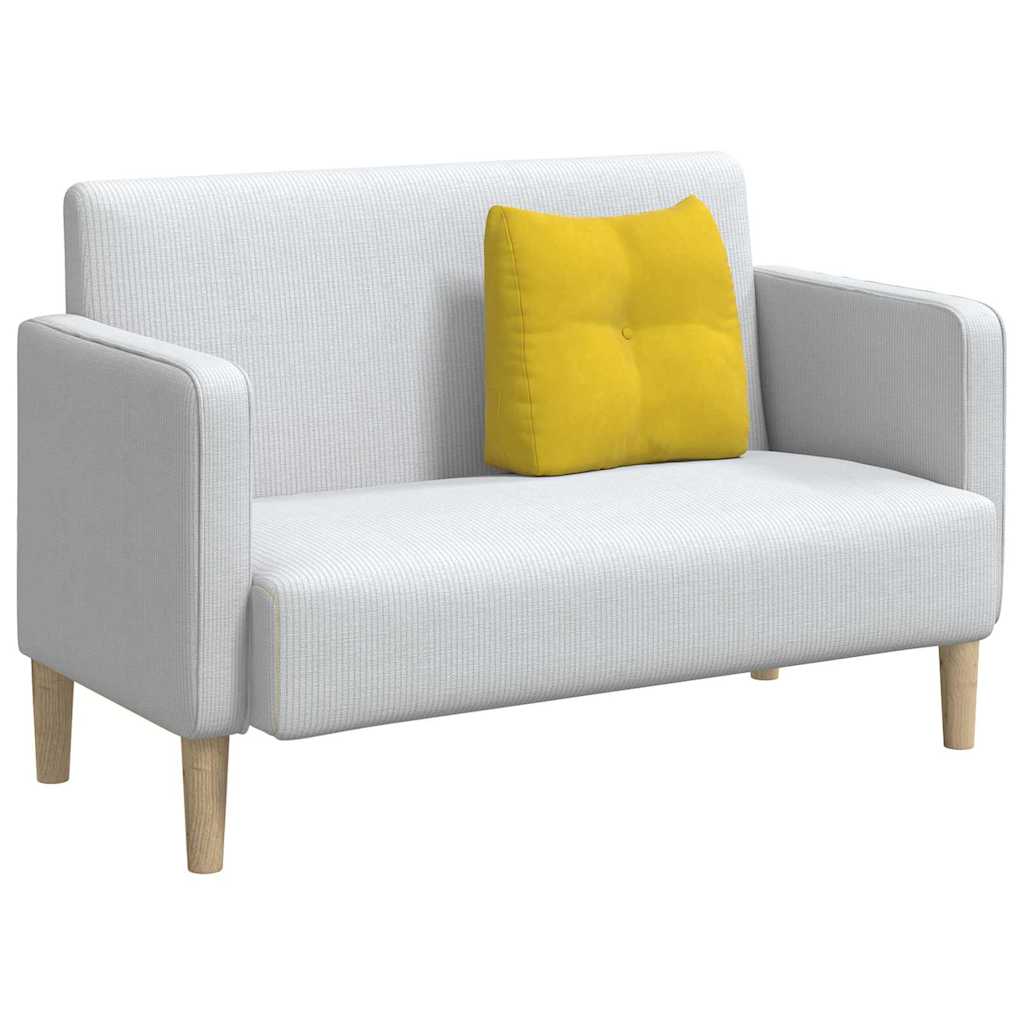 Vidaxx coussin de dossier jaune 45 x 24 x 50 cm velours