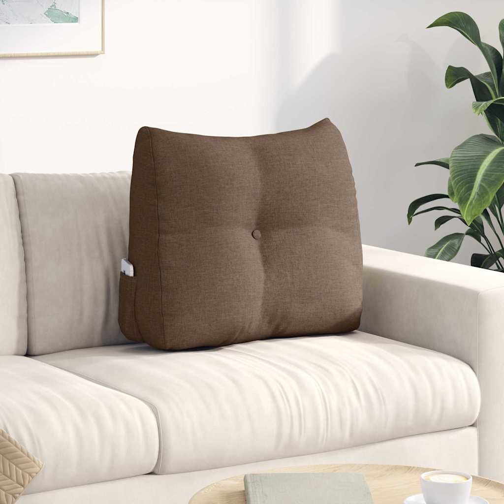 Vidaxx coussin de dossier marron 60 x 24 x 50 cm tissu