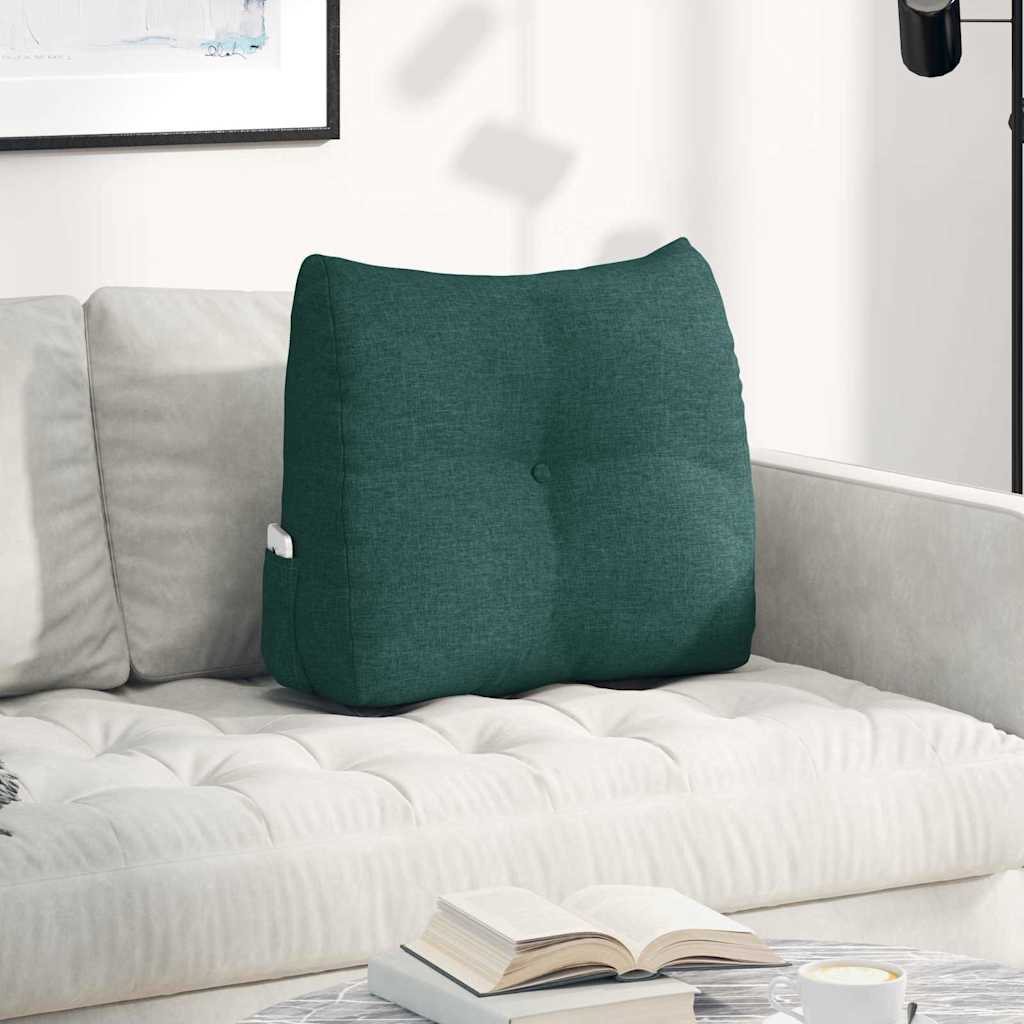 Vidaxx coussin de dossier vert foncé 60 x 24 x 50 cm tissu