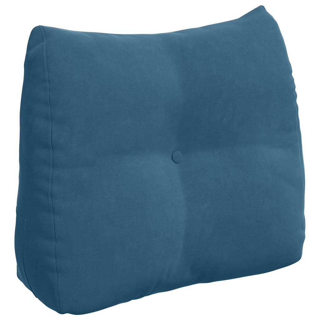 Vidaxx coussin de dossier bleu 60 x 24 x 50 cm velours