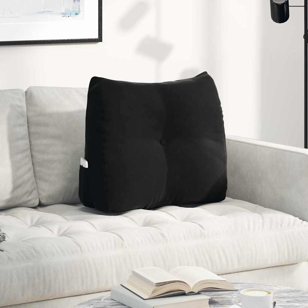 Vidaxx coussin de dossier noir 60 x 24 x 50 cm velours