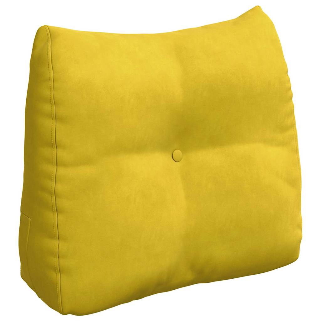 Vidaxx coussin de dossier jaune 60 x 24 x 50 cm velours