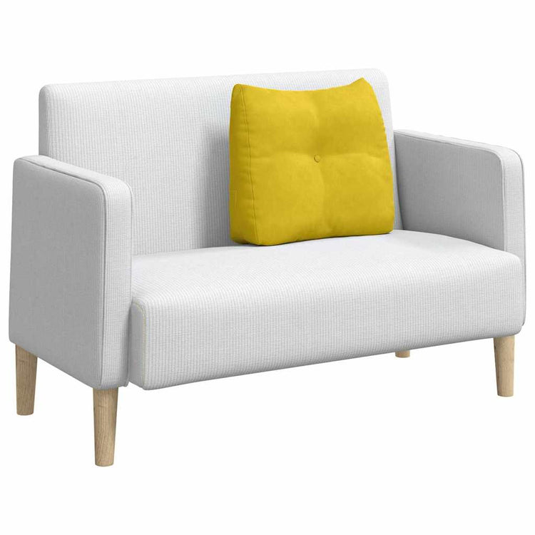 Vidaxx coussin de dossier jaune 60 x 24 x 50 cm velours