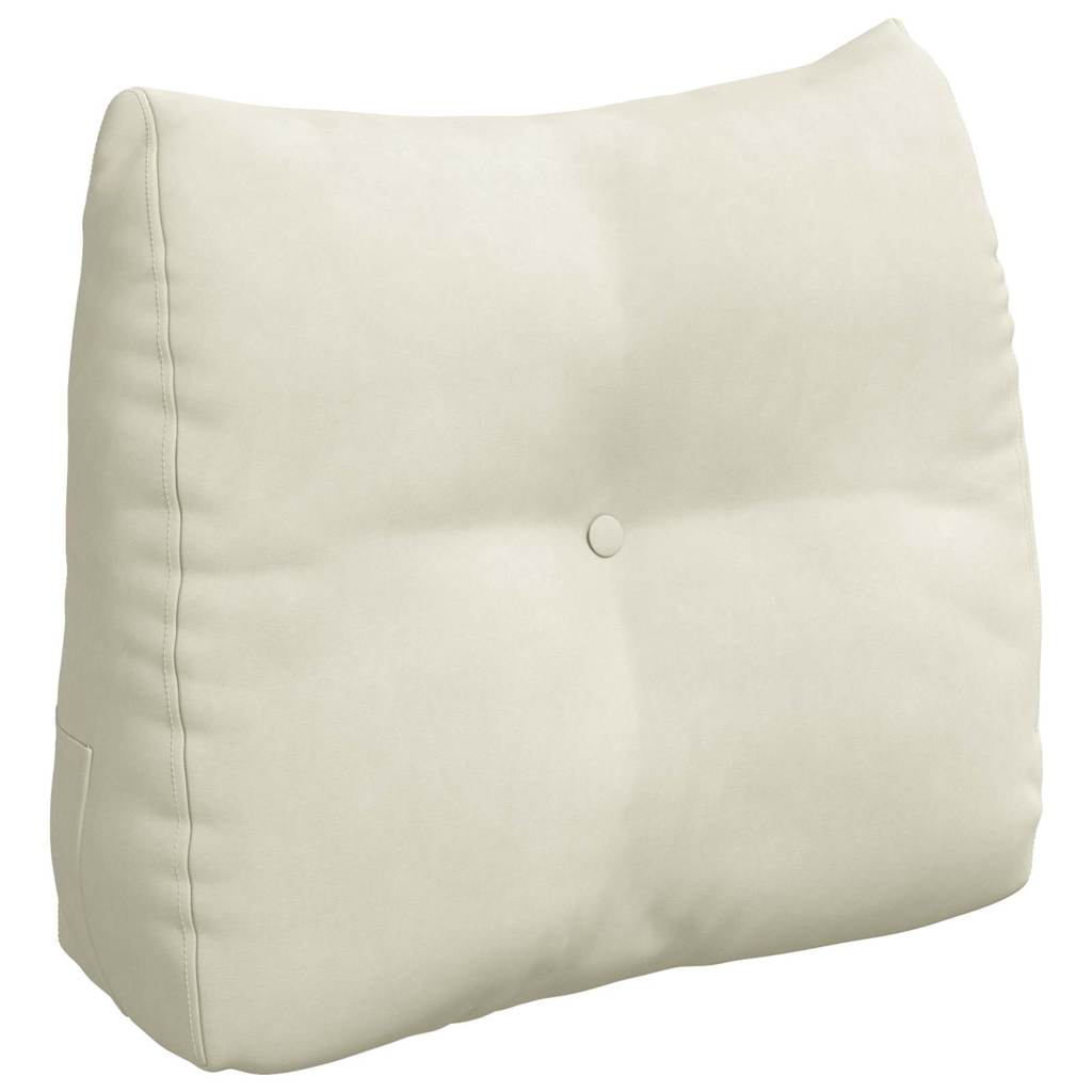 Vidaxx coussin de dossier crème 60 x 24 x 50 cm velours