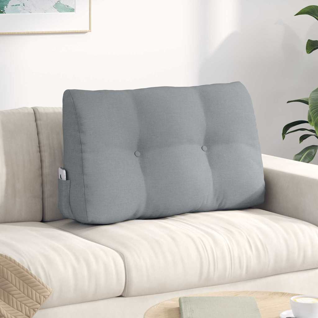 Vidaxx coussin de dossier gris clair 80 x 24 x 50 cm tissu