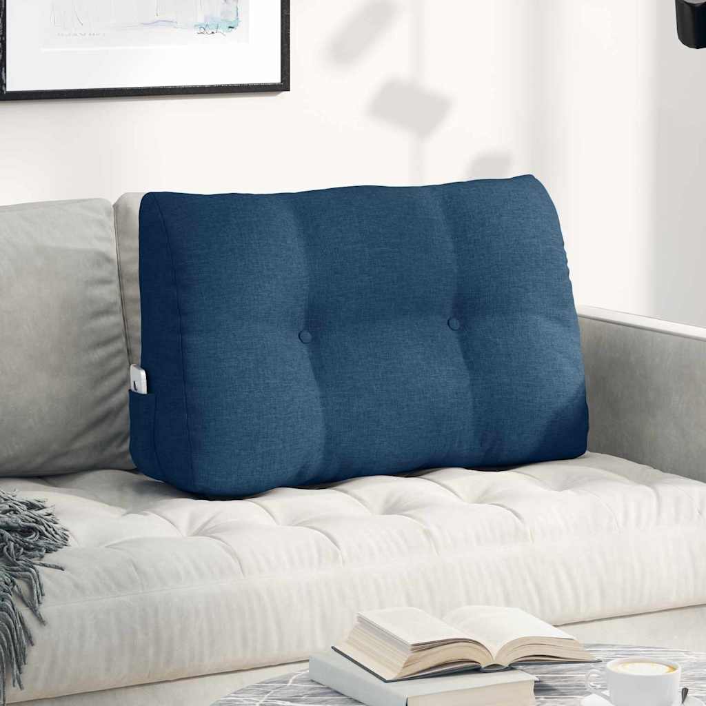 Vidaxx coussin de dossier bleu 80 x 24 x 50 cm tissu