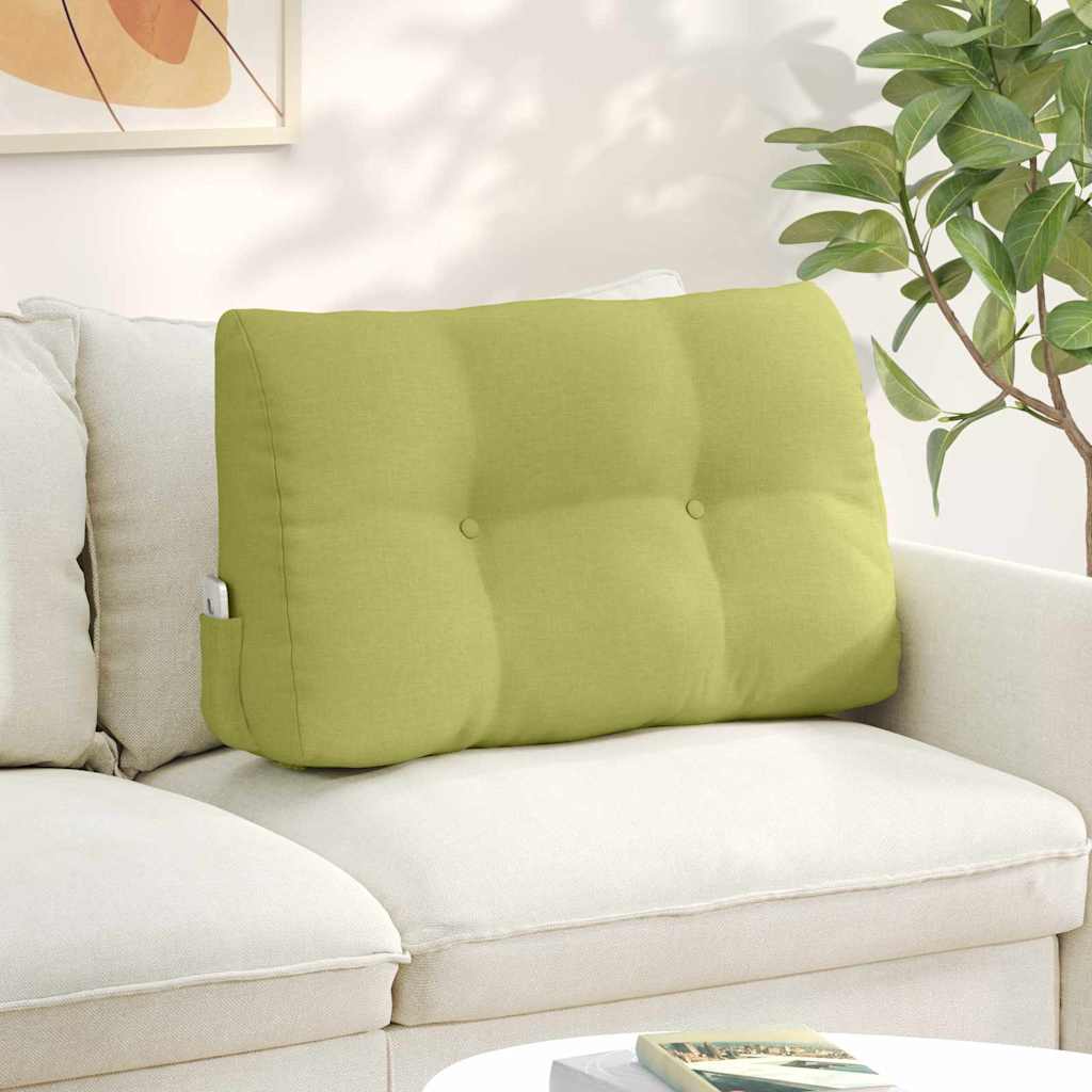 VidaXL coussin de dossier vert clair 80 x 24 x 50 cm tissu