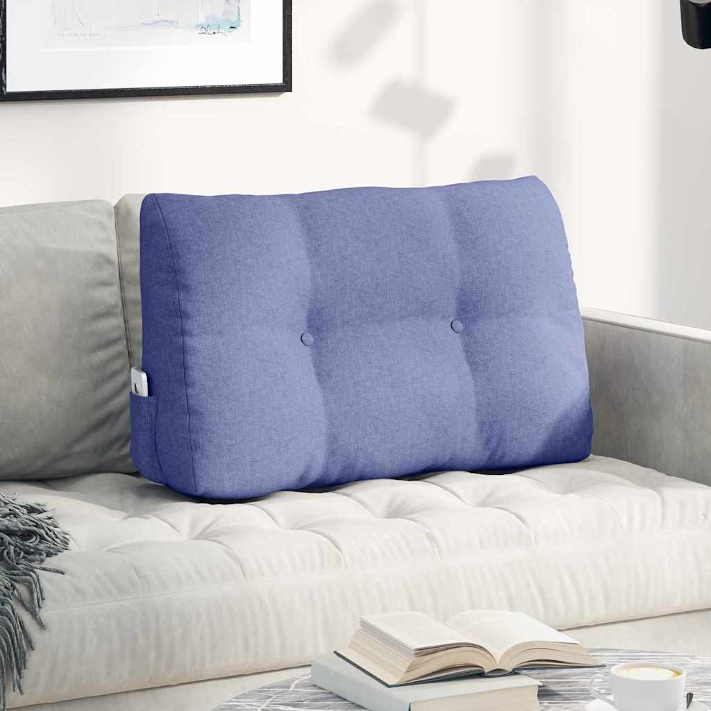 Vidaxx coussin de dossier jeans bleu 80 x 24 x 50 cm tissu