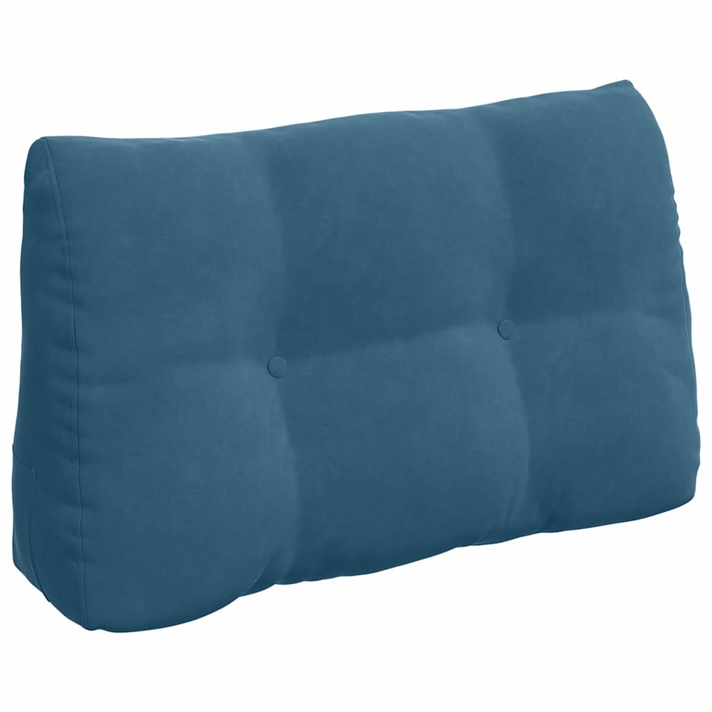 Vidaxx coussin de dossier bleu 80 x 24 x 50 cm velours