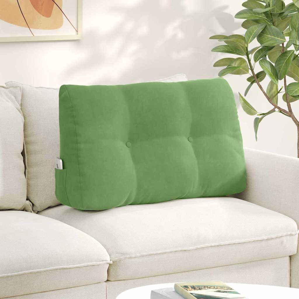 Vidaxx coussin de dossier vert clair 80 x 24 x 50 cm velours
