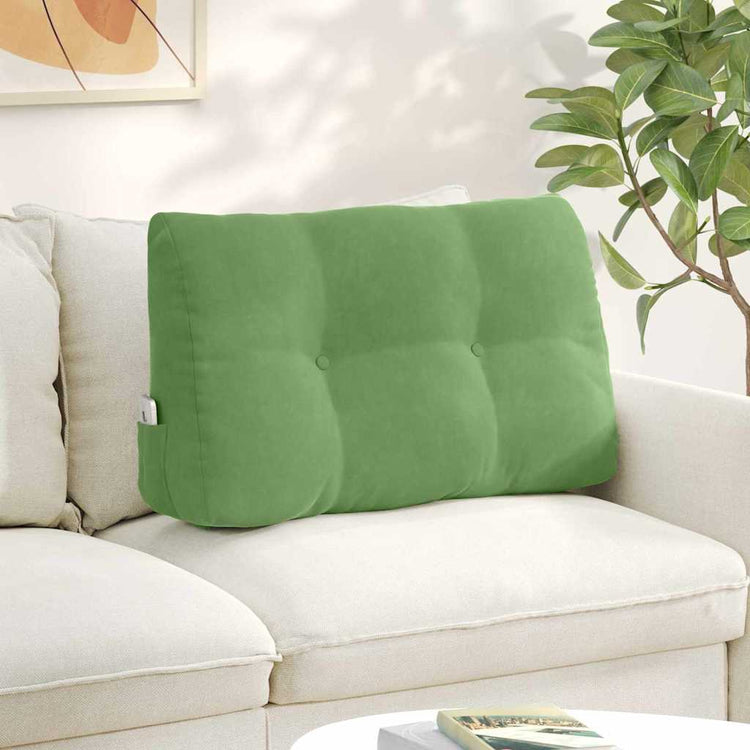 Vidaxx coussin de dossier vert clair 80 x 24 x 50 cm velours