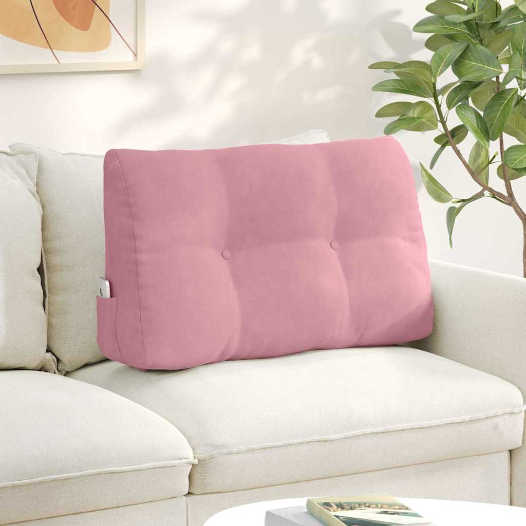 Vidaxx coussin de dossier rose 80 x 24 x 50 cm velours
