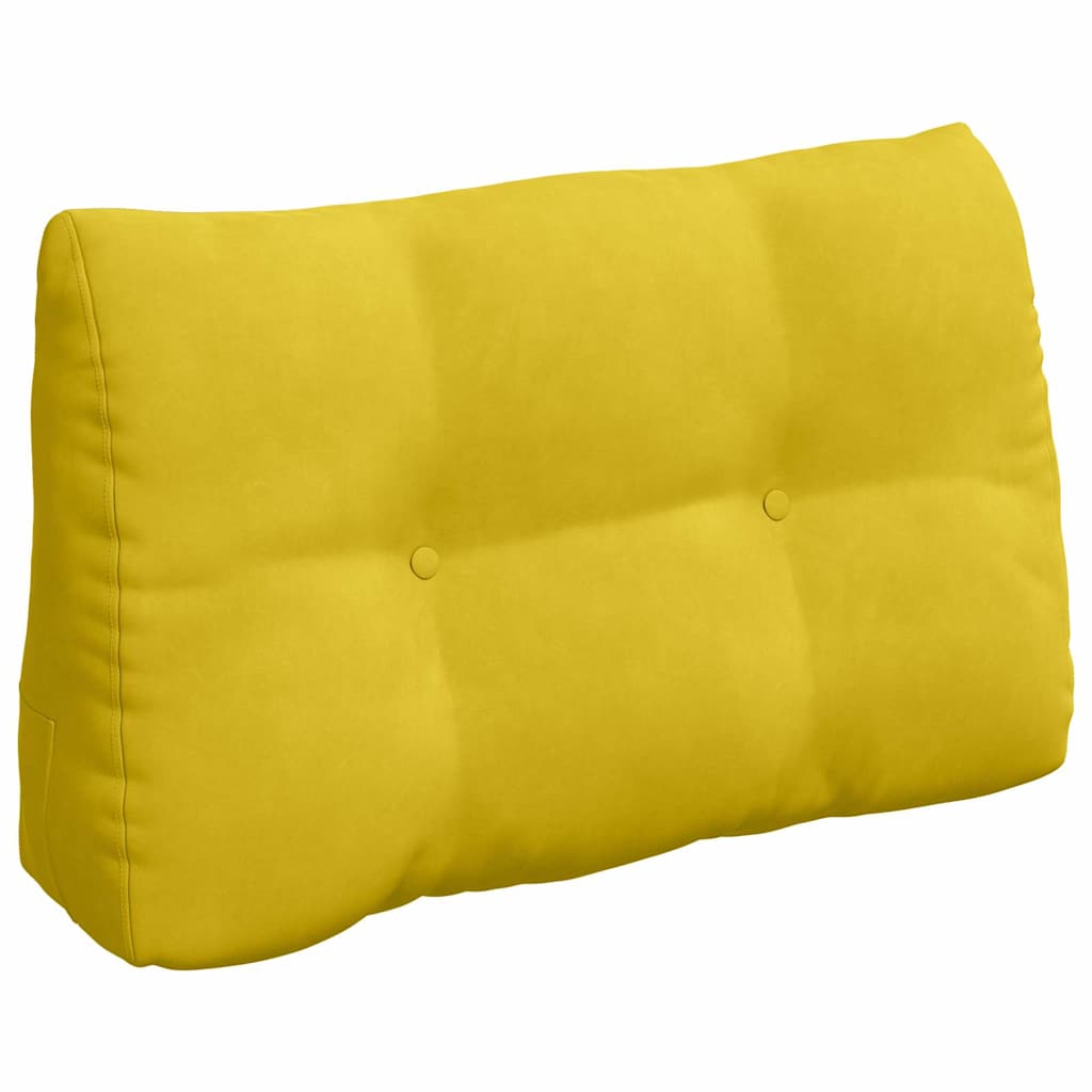 Vidaxx coussin de dossier jaune 80 x 24 x 50 cm velours