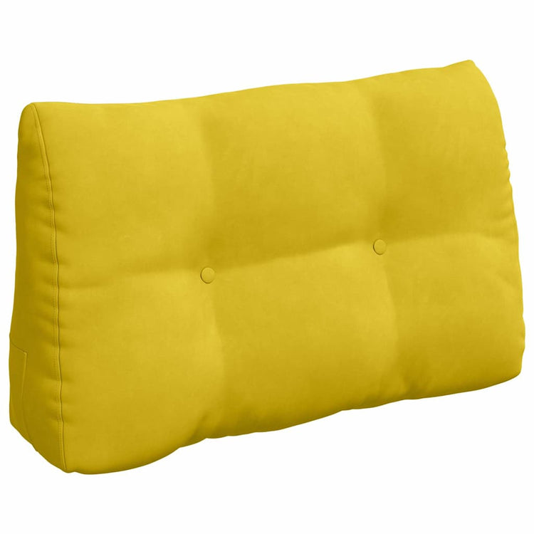 Vidaxx coussin de dossier jaune 80 x 24 x 50 cm velours