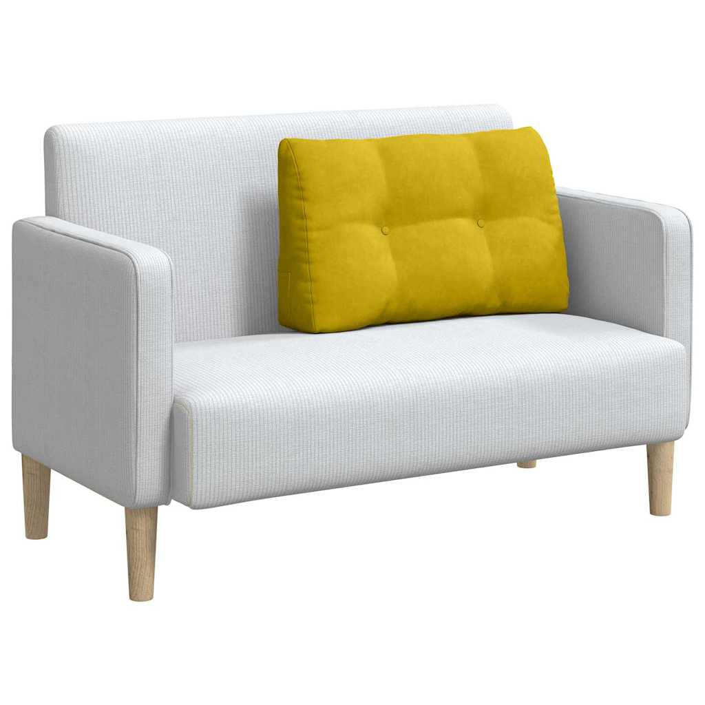 Vidaxx coussin de dossier jaune 80 x 24 x 50 cm velours