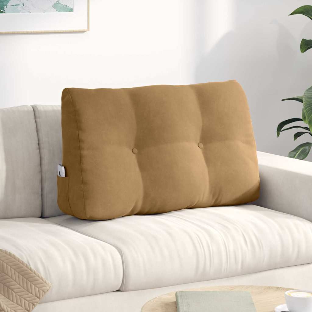 Vidaxx coussin de dossier marron 80 x 24 x 50 cm velours