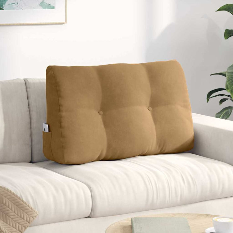 Vidaxx coussin de dossier marron 80 x 24 x 50 cm velours