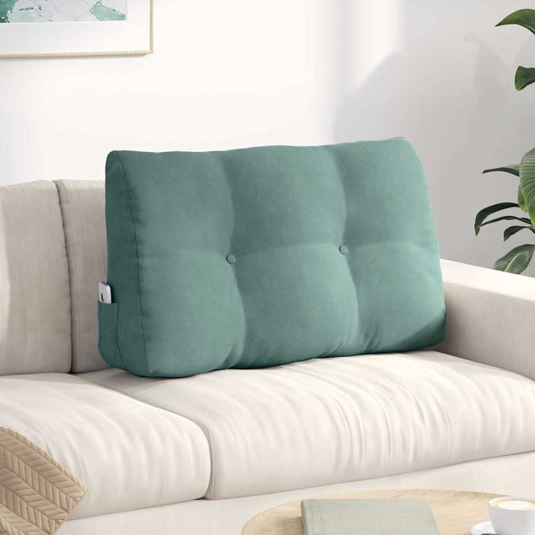 Vidaxx coussin de dossier vert d'eau 80 x 24 x 50 cm velours