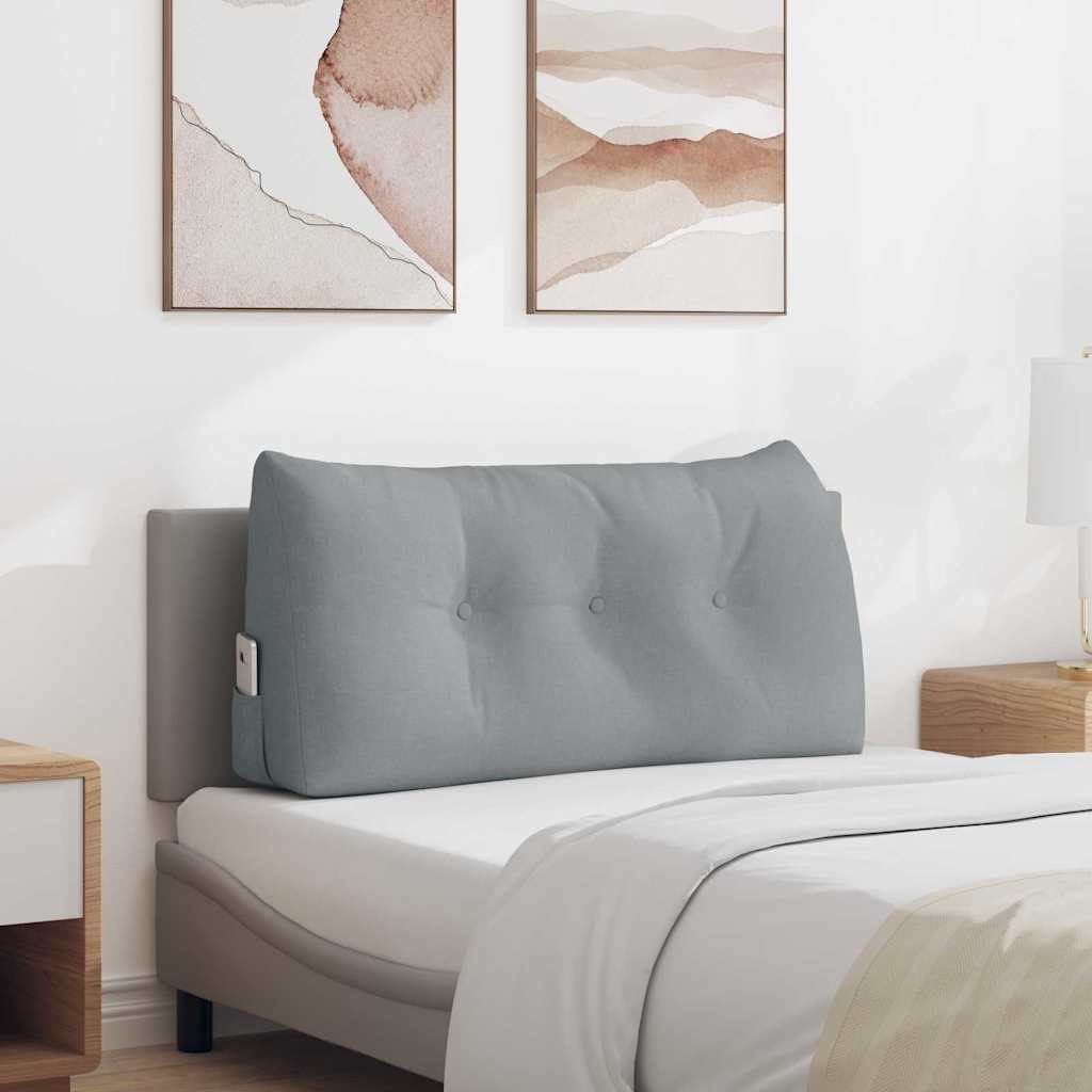 Vidaxx coussin de dossier gris clair 100 x 24 x 50 cm tissu
