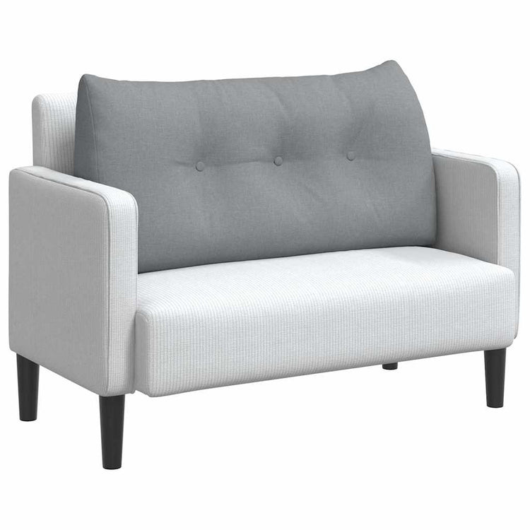 Vidaxx coussin de dossier gris clair 100 x 24 x 50 cm tissu