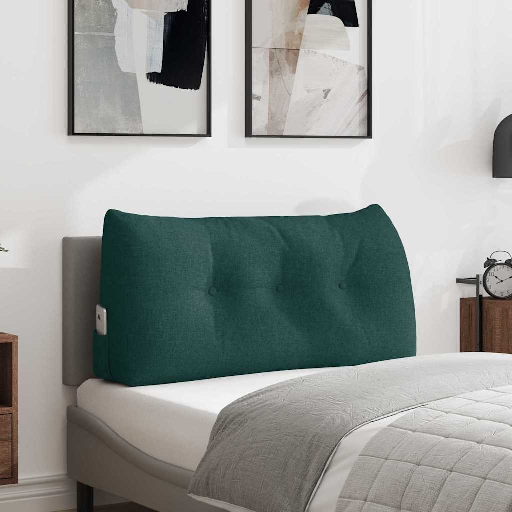 Vidaxx coussin de dossier vert foncé 100 x 24 x 50 cm tissu