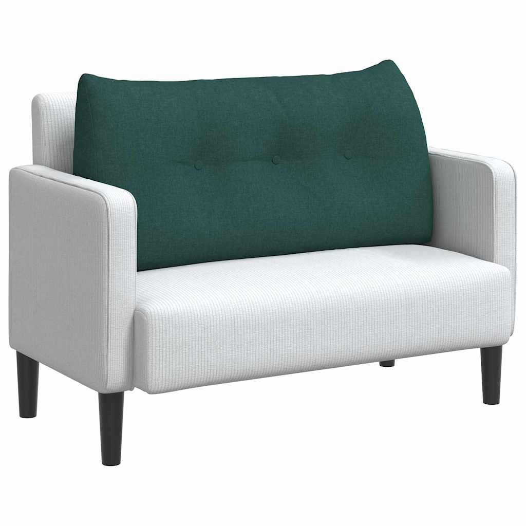 Vidaxx coussin de dossier vert foncé 100 x 24 x 50 cm tissu