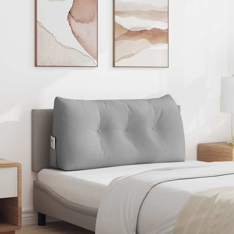 Vidaxx coussin de dossier gris nuage 100 x 24 x 50 cm tissu