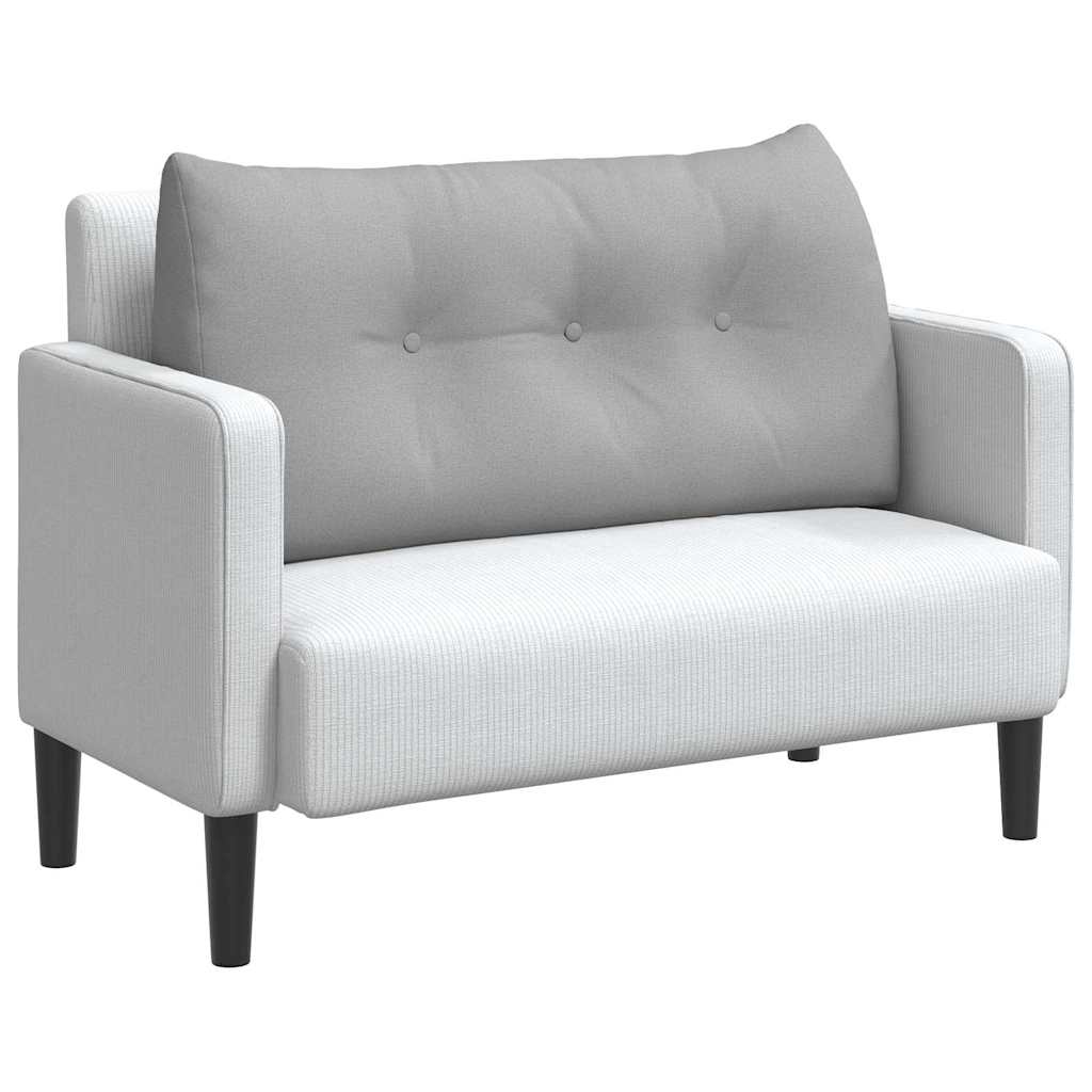 Vidaxx coussin de dossier gris nuage 100 x 24 x 50 cm tissu