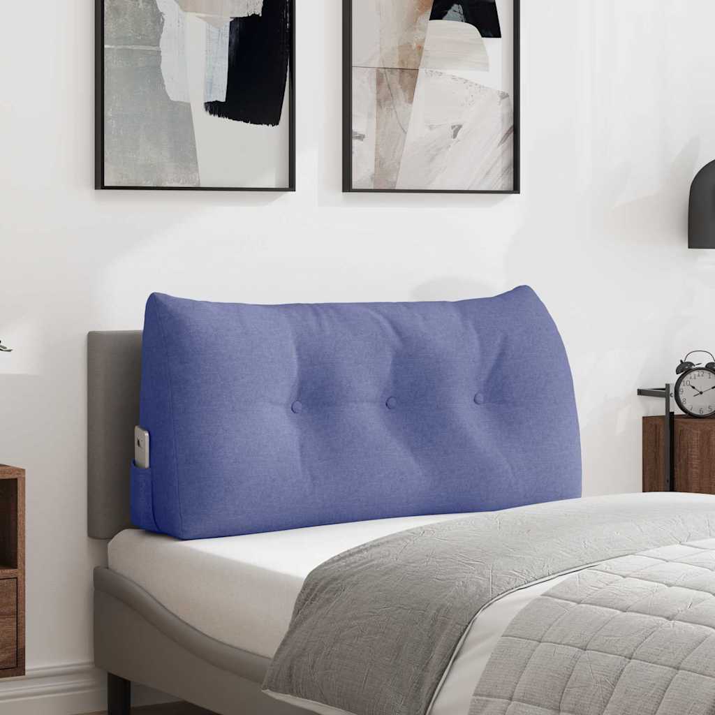 Vidaxx coussin de dossier jeans bleu 100 x 24 x 50 cm tissu