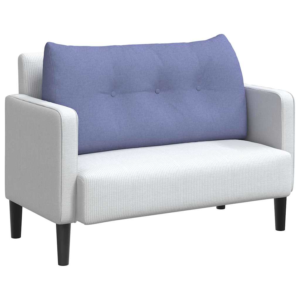 Vidaxx coussin de dossier jeans bleu 100 x 24 x 50 cm tissu