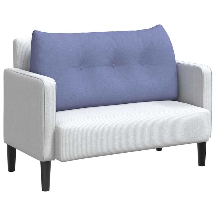 Vidaxx coussin de dossier jeans bleu 100 x 24 x 50 cm tissu