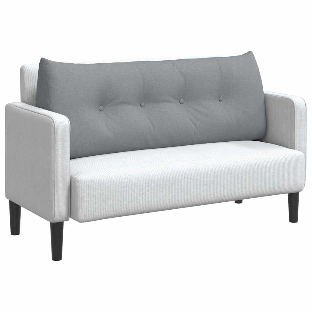 Vidaxx coussin de dossier gris clair 120 x 24 x 50 cm tissu