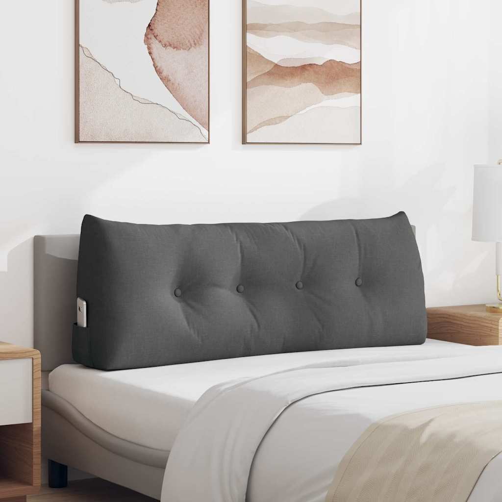 Vidaxx coussin de dossier gris foncé 120 x 24 x 50 cm tissu