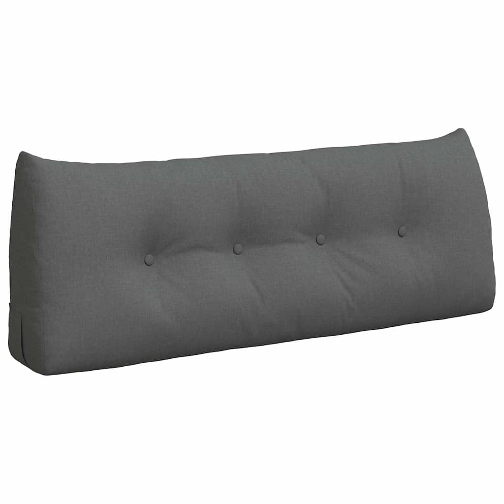 Vidaxx coussin de dossier gris foncé 120 x 24 x 50 cm tissu