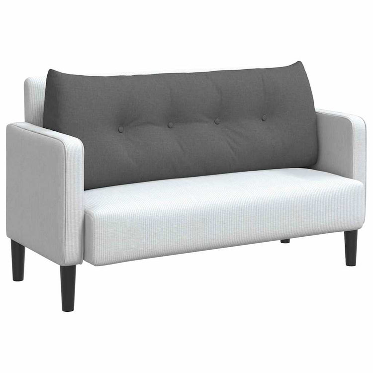 Vidaxx coussin de dossier gris foncé 120 x 24 x 50 cm tissu