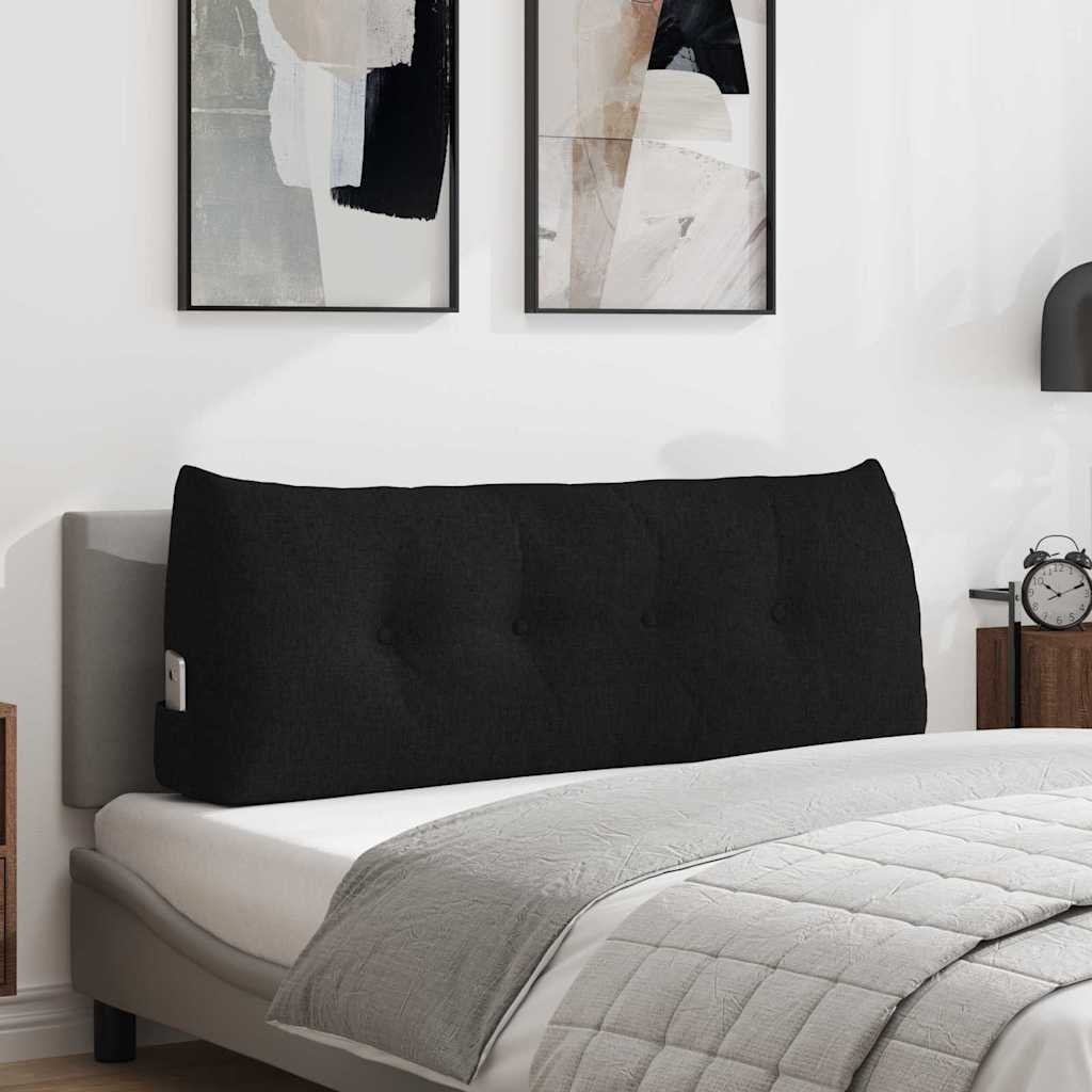 Vidaxx coussin de dossier noir 120 x 24 x 50 cm tissu