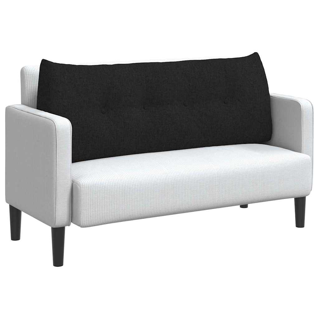 Vidaxx coussin de dossier noir 120 x 24 x 50 cm tissu