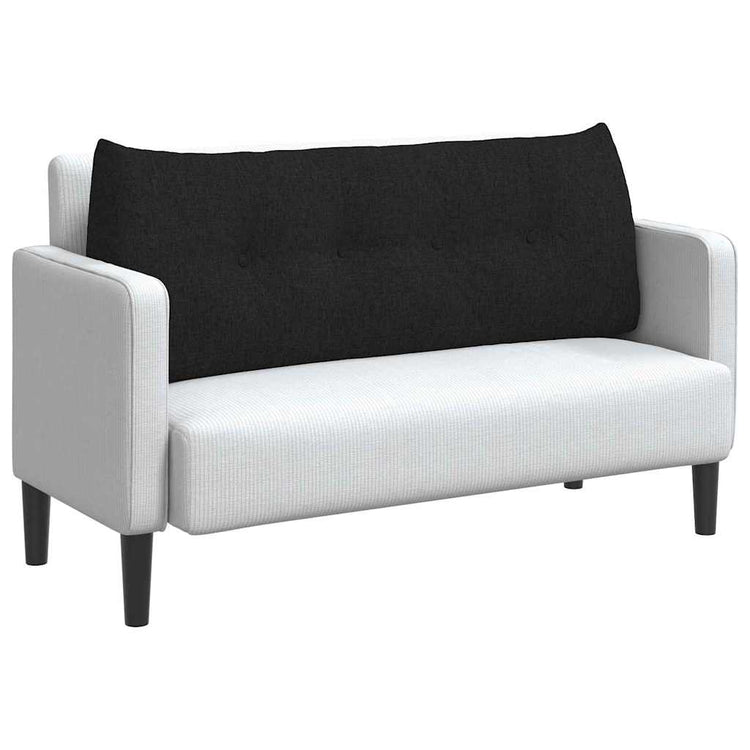 Vidaxx coussin de dossier noir 120 x 24 x 50 cm tissu