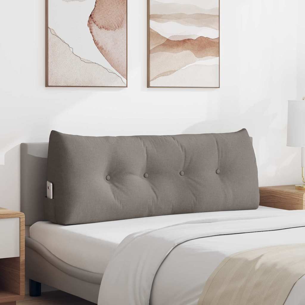 Vidaxx coussin de dossier taupe 120 x 24 x 50 cm tissu