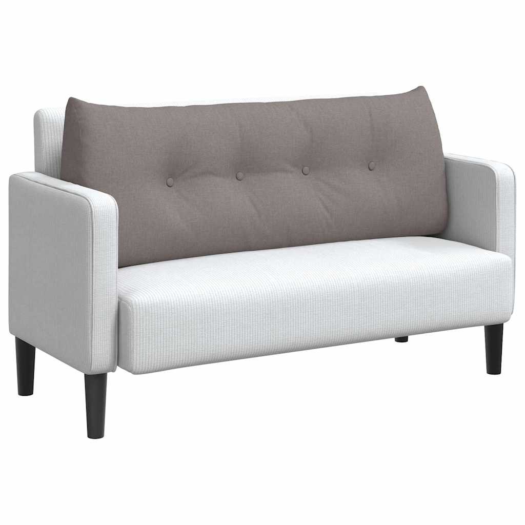 Vidaxx coussin de dossier taupe 120 x 24 x 50 cm tissu